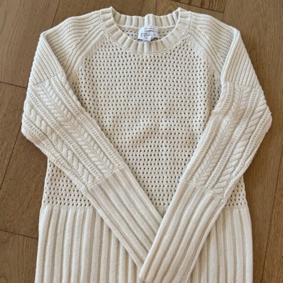 Woman's Nordstrom 100% Cashmere Sweater - Cream color  size M - Picture 1 of 5